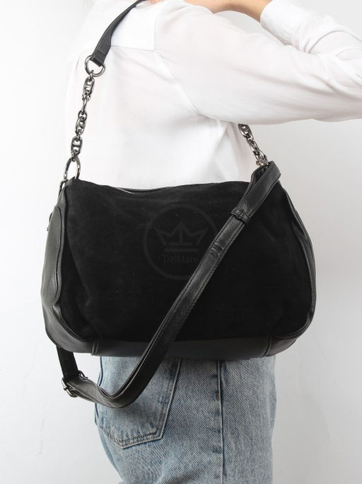 Сумка женская иск/кожа+нат/замша BT-V 8730, 1отд+еврокарман, плечевой ремень, черный SALE 258483 - Adelia фото 10