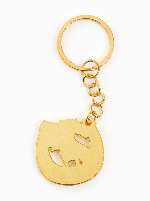 Брелок новогодний «Подкова», золотой