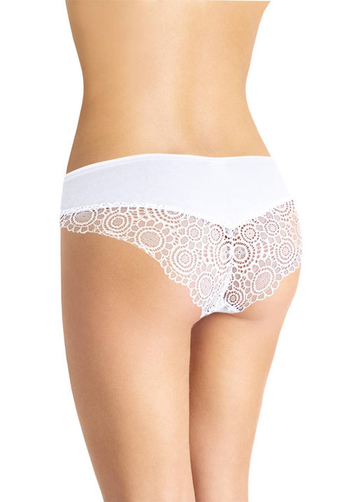 CLE B829к Трусы жен. Кружево хлопок белый - Clever wear фото 3