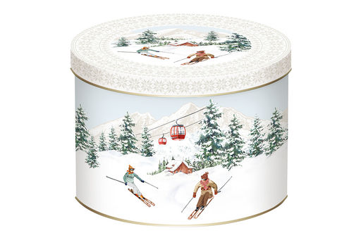 Кружка, 350 мл, фарфор P, белая, Лыжники в горах, Chalet, 62641 - Easy life фото 3