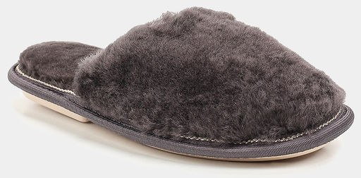Тапочки Ralf Ringer Weekend FLATS из натурального меха серые фото 2