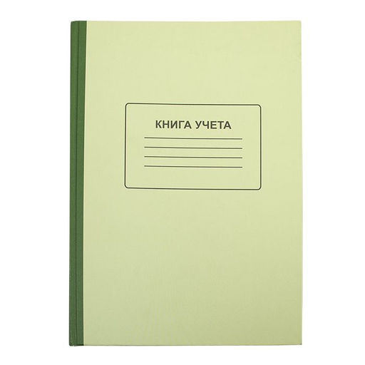 Книга учета LITE А4, 128 л, клетка с нумерацией, блок офсет 55 г/м2, твердая обложка, верт...