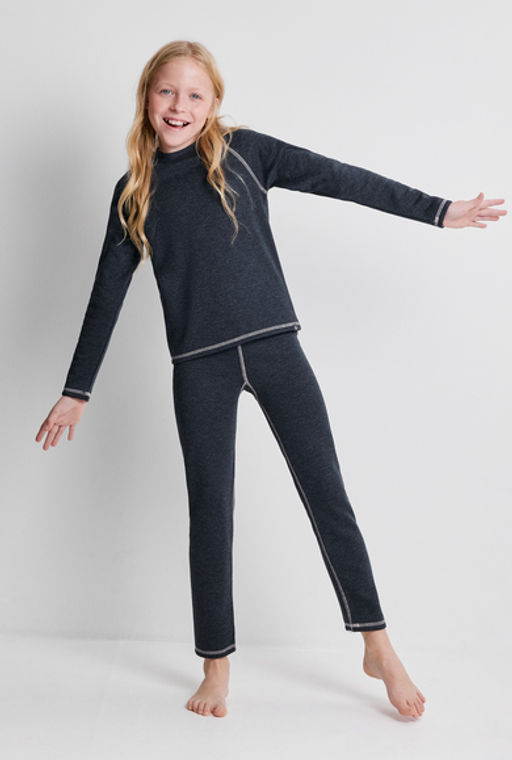 ACOOLA / Брюки детские Niviyar_Thermowear темно-синий термобелье  фото 2