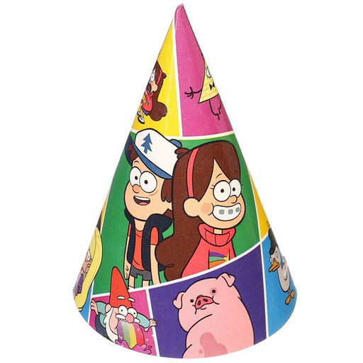 Цена за 10 шт. Колпак бумажный «Мейбл и Диппер», Гравити Фолз