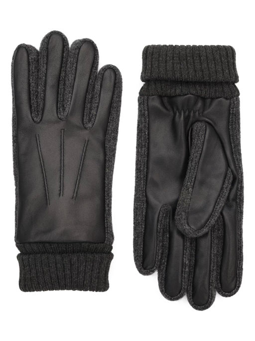 Перчатки муж флис LB-3003M black/grey