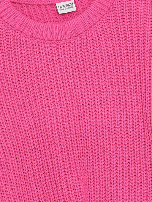 Bisiklet Yaka Uzun Kollu K?z ?ocuk Triko Kazak - Waikiki фото 2