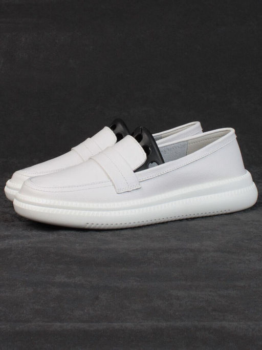 03-ZL-8501 WHITE Полуботинки женские (натуральная кожа)