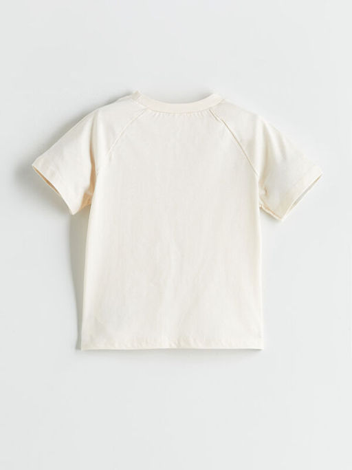 Bask?l? Erkek Bebek Ti??rt ve ?ort 2li