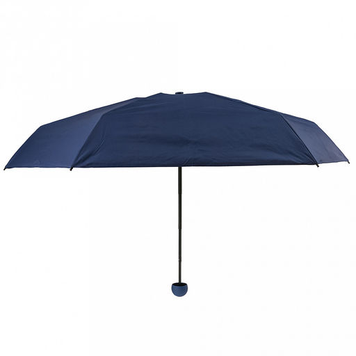 Зонт-мини механический Палитра UPF50+ ткань эпонж (полиэстер) + черное УФ-покрытие, 6 лучей, д/купола 90см, 5 сложений, 18см в сложенном виде, механизм против ветра, ручка с покрытием soft-touch, цвет синий, 218гр (Китай) - Домашняя Мода фото 2