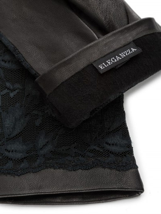 Перчатки женские б/п 00388 black - Eleganzza фото 10