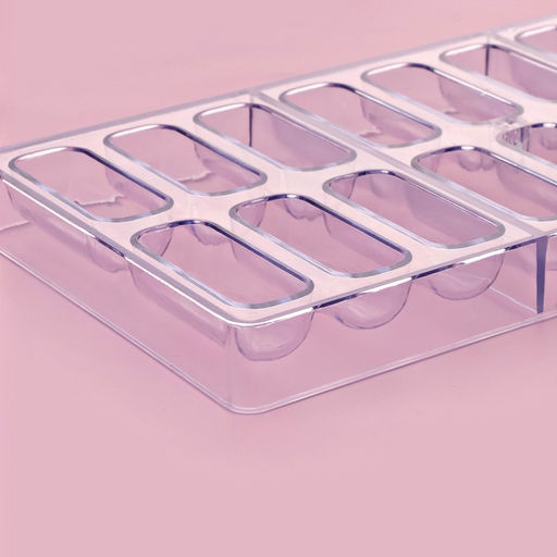 Форма для шоколада и конфет KONFINETTA Батончик, 28?14 см, 18 ячеек, цвет прозрачный фото 3