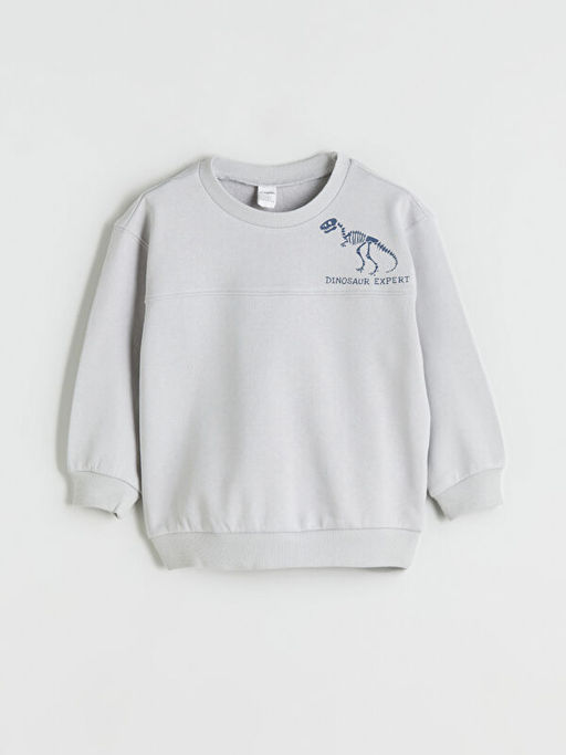 Dinozor Bask?l? Erkek ?ocuk Sweatshirt ve E?ofman Alt