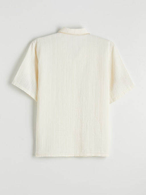 Regular Fit K?sa Kollu M?slin Erkek G?mlek