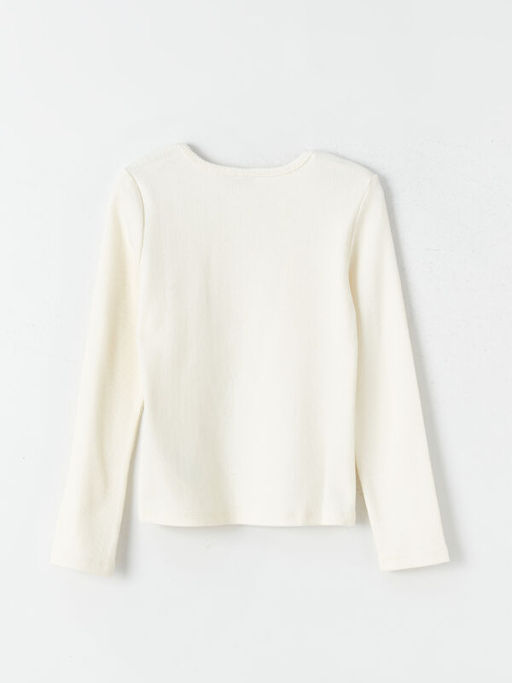 Bisiklet Yaka K?z ?ocuk Ti??rt - Waikiki фото 2