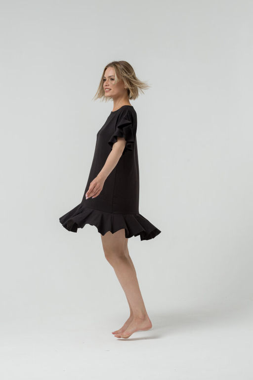 Платье с волнами ПЛОТНЫЙ ХЛОПОК - Knitka wear фото 4