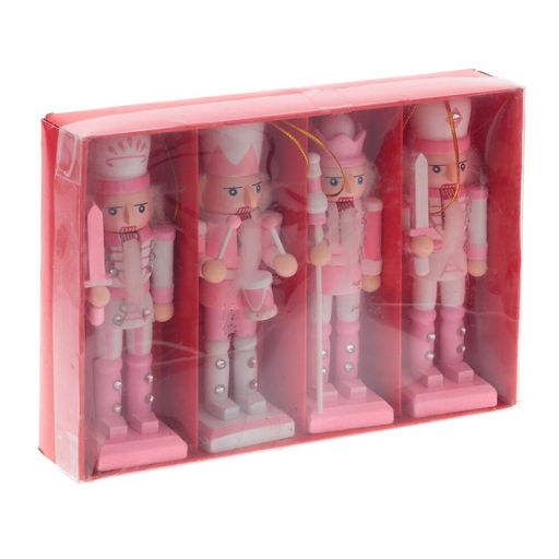 Набор из 4шт Украшение новогоднее "Щелкунчик", L19 W4 H13,5 см