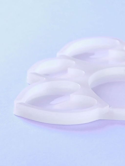 Форма для леденцов Сердечки, силикон, 16?14?0.7 см, 6 ячеек, прозрачная