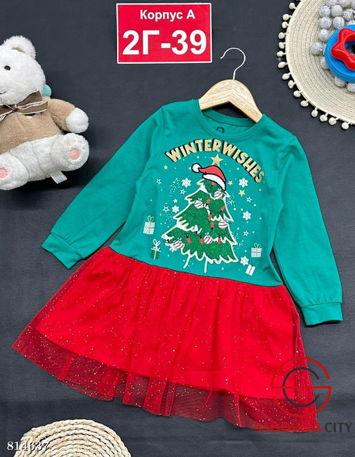 Платье для девочки новогоднее