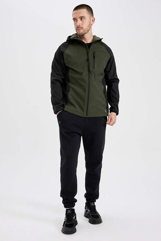 DeFactoFit Slim Fit Куртка с капюшоном Пальто Softshell  фото 2