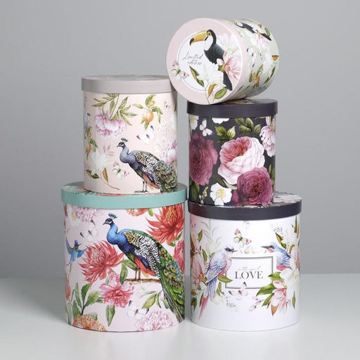 Набор подарочных коробок 5 в 1 Flowers, 13 1419.5 22 см - Дарите счастье фото 2