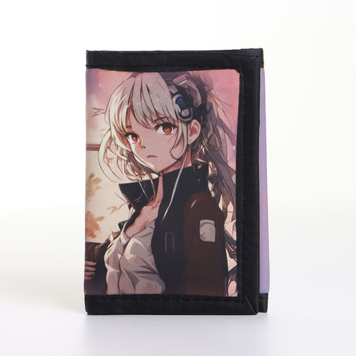 Кошелёк детский на липучке «Выбражулька», бежевый, сиреневый