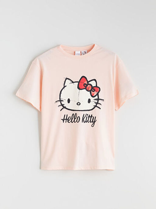 Hello Kitty Bask?l? K?z ?ocuk ?ortlu Pijama Tak?m?