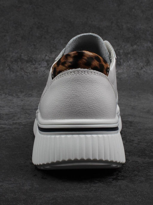 03-C930-9A WHITE Полуботинки спортивные женские (натуральная кожа)