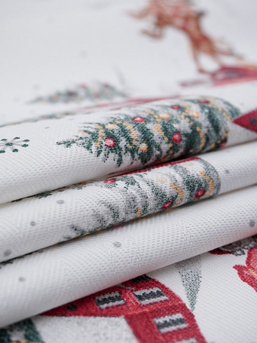 Дорожка "Очарование нового года", ш.0.5м, хлопок -100%, 228гр/кв.м