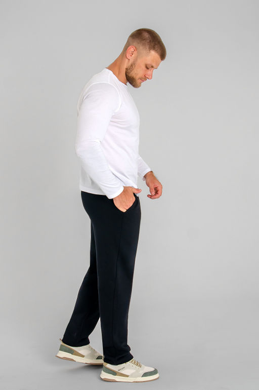 Арт. 62901 Брюки мужские с начесом 48-56 (5 шт) Цвет:черный - Идеал фото 15