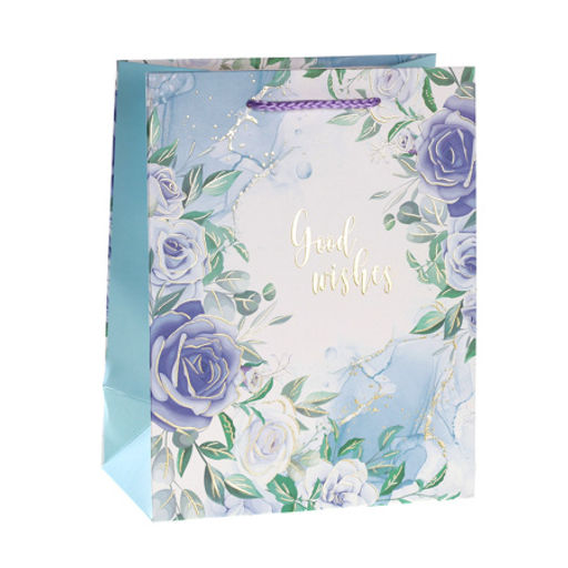 Цена за 12 шт. Пакет подарочный 31x42x12см Цветы / 3251XL /уп 12/300/ - ГалеонТрейд фото 5