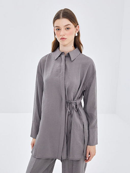 D?z Oversize Kad?n G?mlek Tunik