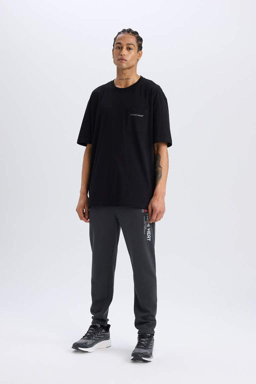 DeFactoFit NBA Miami Heat Oversize Genis Kal?p Bisiklet Yaka K?sa Kollu Tisort  фото 3