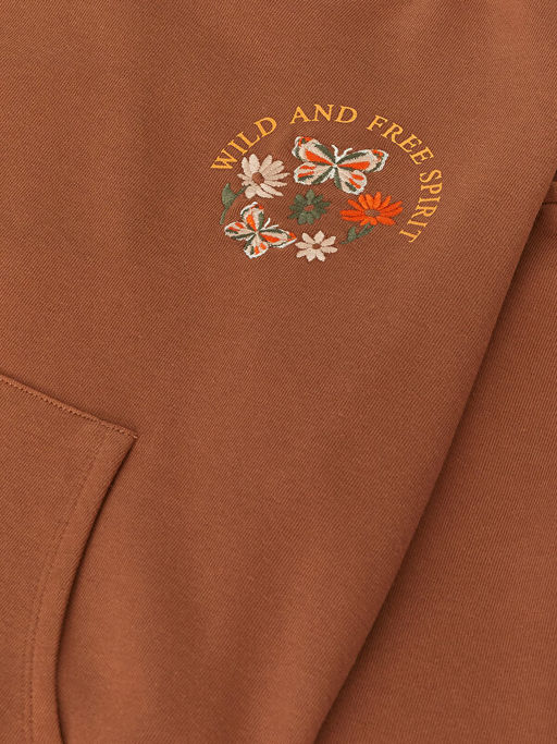 Bisiklet Yaka Nak??l? Uzun Kollu K?z ?ocuk Sweatshirt - Waikiki фото 2
