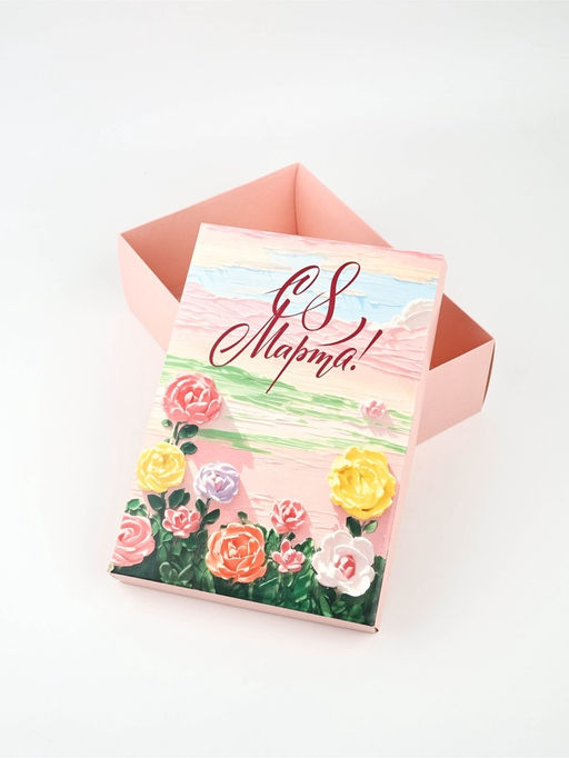 Коробка складная «С 8 Марта!», 30×20×9 см