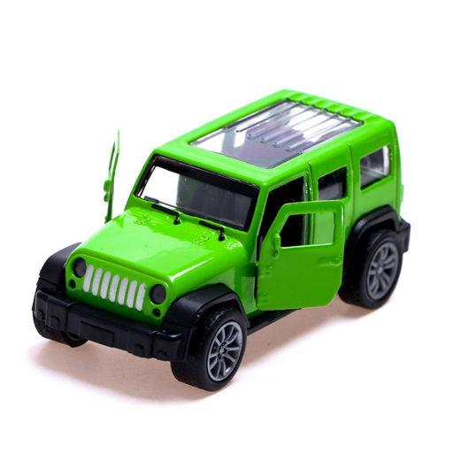 Машина металлическая Крузер, 1:48, инерция, открываются двери, цвет зелёный - Автоград фото 3