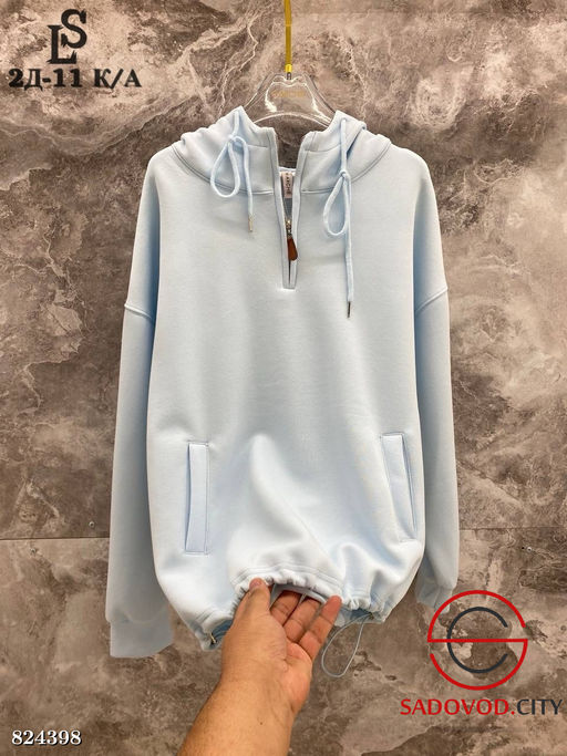 Худи женское однотонное