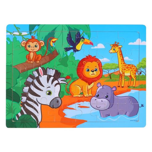 Пазл большой Африка, 30 элементов - Лесная мастерская фото 6