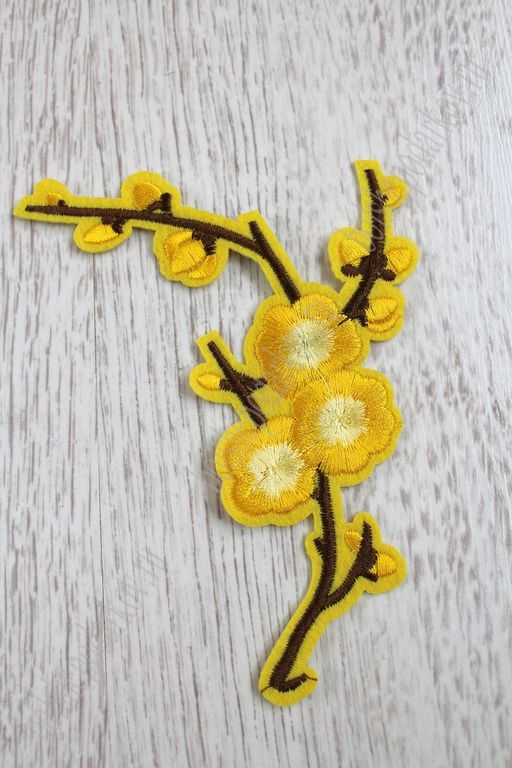 Нашивки "Сакура" (10 шт) SF-741, желтый