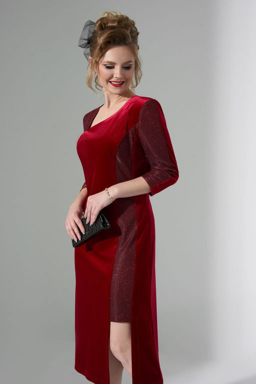 Платье Euro Moda 490 красный