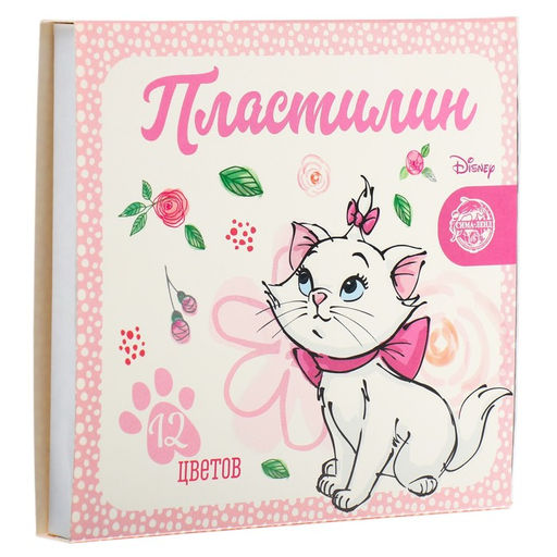 Пластилин 12 цветов 180 г Мари, Коты-аристократы - Disney фото 4