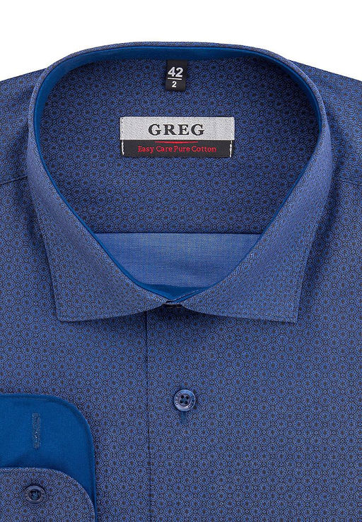 Сорочка мужская длинный рукав GREG 243/131/366/Z/1