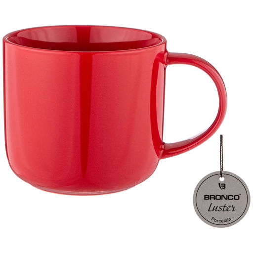 Цена за 4 шт. КРУЖКА BRONCO LUSTER 440 МЛ КРАСНАЯ фото 2
