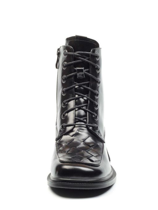 01-CYY11-1 BLACK Ботинки демисезонные женские (натуральная кожа, байка) - Фабричный китай фото 11