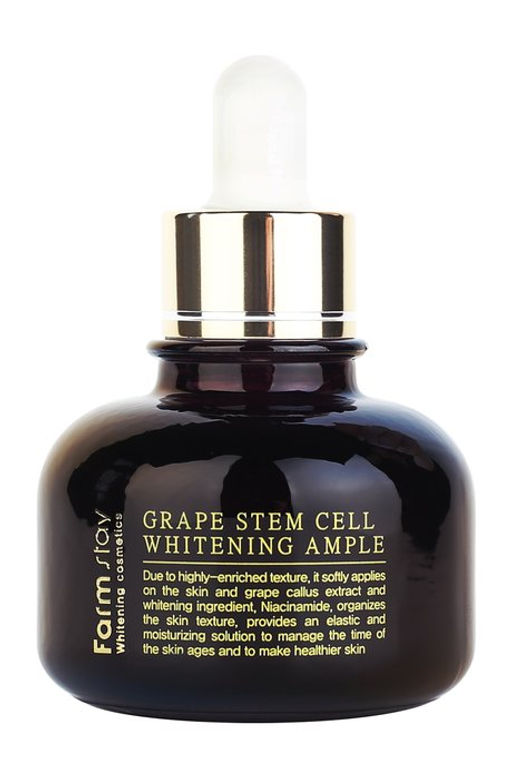 Сыворотка с фито-стволовыми клетками винограда ампульная осветляющая FARMSTAY Grape Stem Cell Brightening Ampoule , 30ml