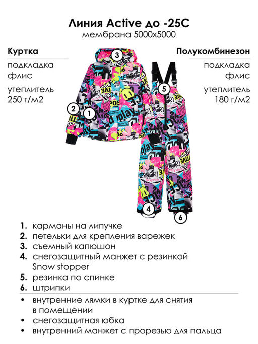 PlayToday / Комплект зимний для девочки: куртка, комбинезон  фото 6