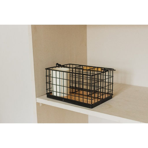 Корзина для мелочей Доляна Эстетика, 231612 см, чёрная  фото 5