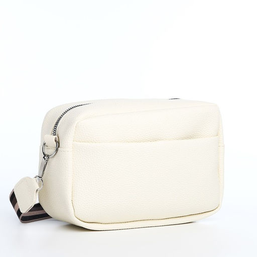 Сумка женская на молнии, белая