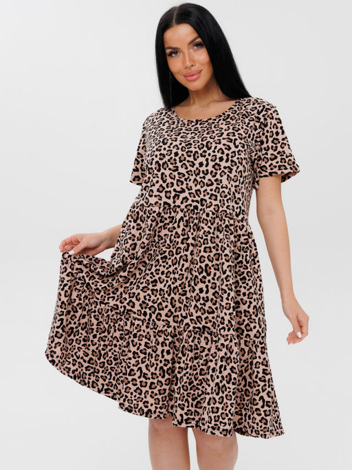 837 ПЛАТЬЕ (Леопард) - А-дина фото 5