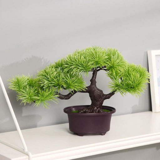 Бонсай искусственный в горшке «Дендроарт», 12×17 см, МИКС