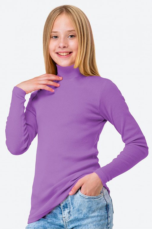 Водолазка в рубчик для девочки Happy Fox  фото 93